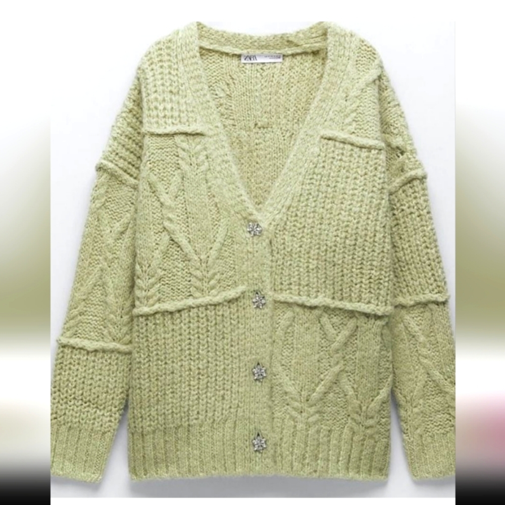 Zara Patchwork Cardigan - image 1